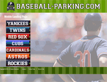 Tablet Screenshot of baseball-parking.com